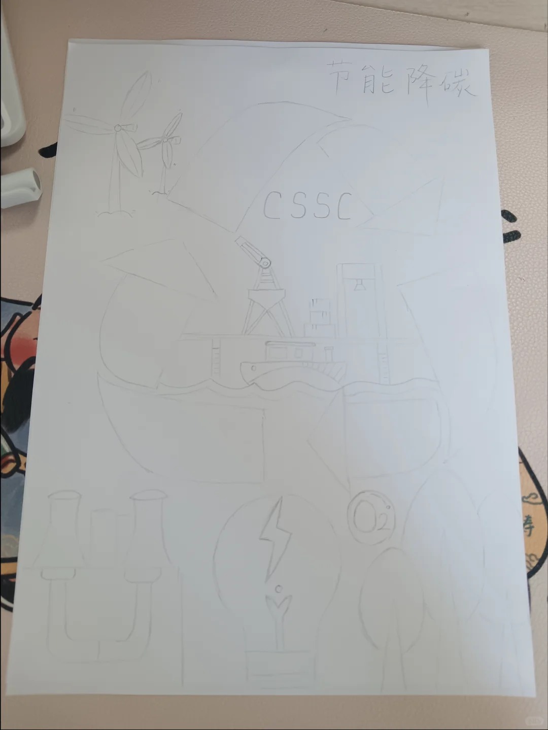 我的能源创意画能源降碳?