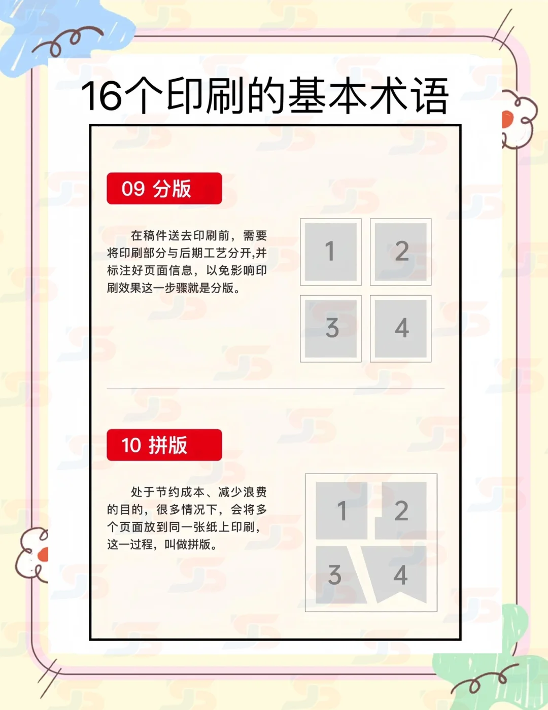 ?同人女发印前必须知道的印刷术语