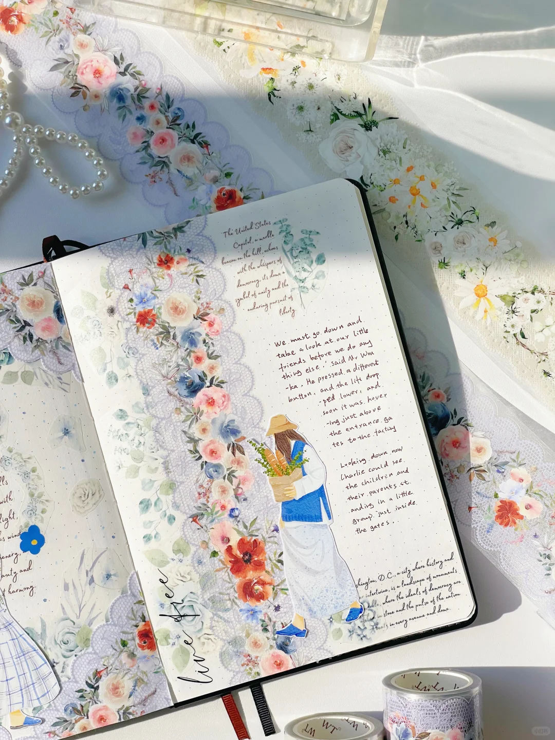 ? 击中少女心！拉丝银覆膜花花蕾丝胶带