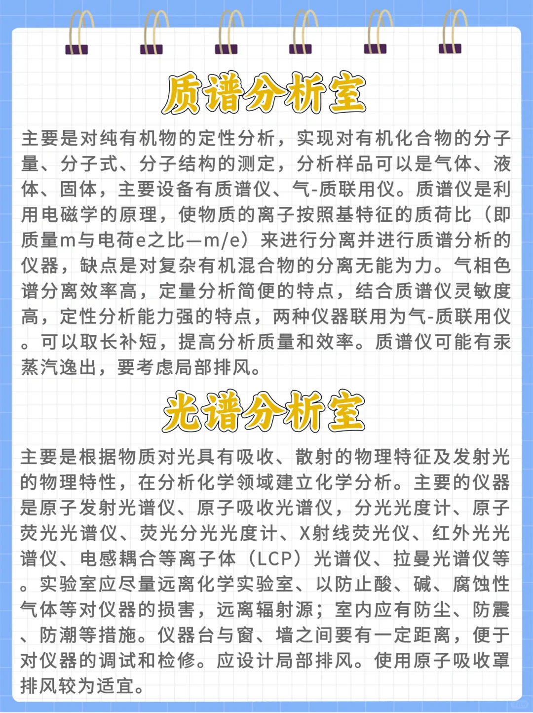 ?实验er必知--仪器分析实验室标准配置