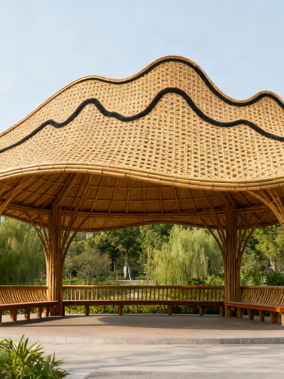 让千年竹编技艺，在当代建筑中轻盈呼吸