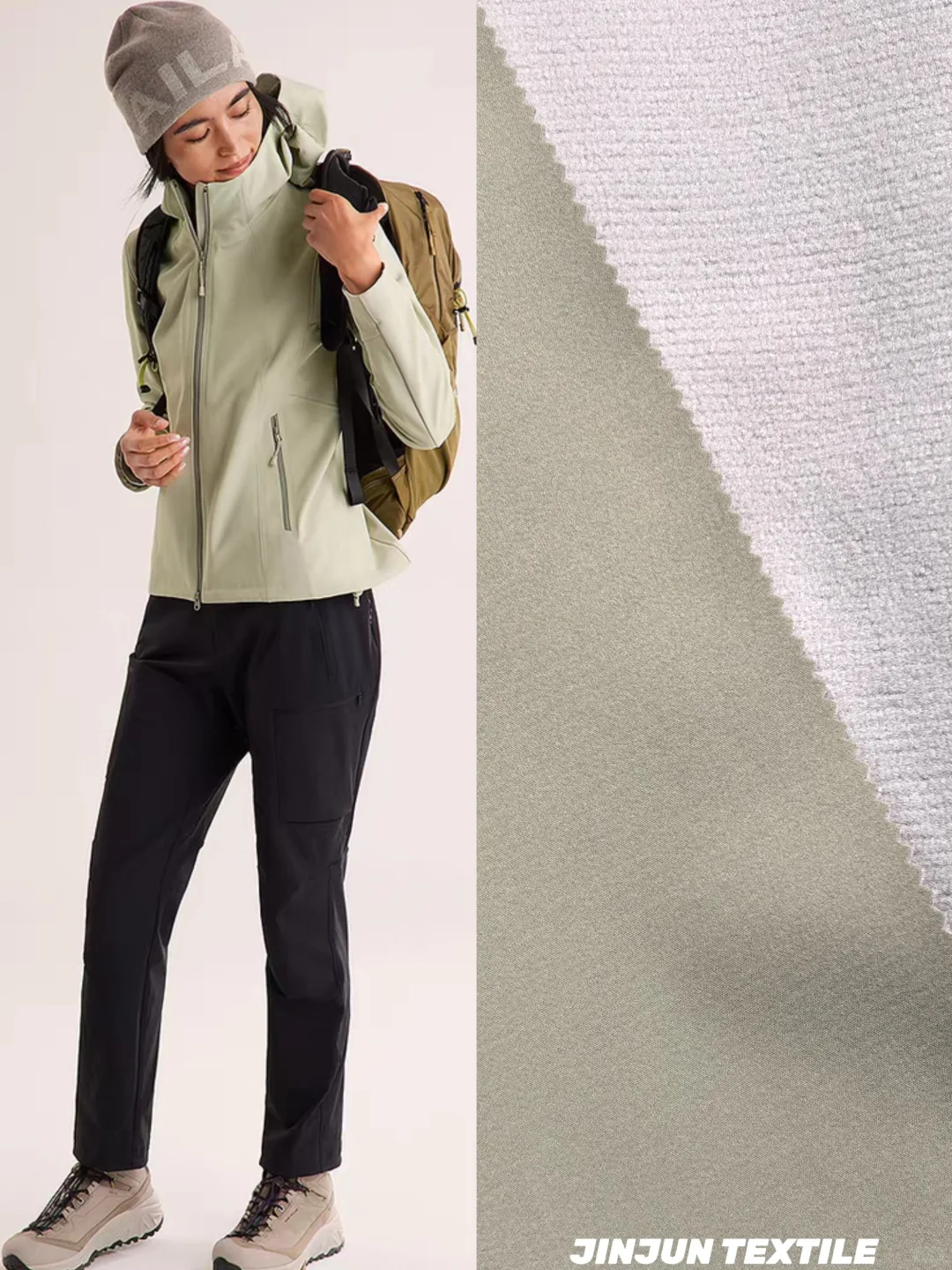 复合绒内里 | 弹力防水保暖亲肤软壳面料