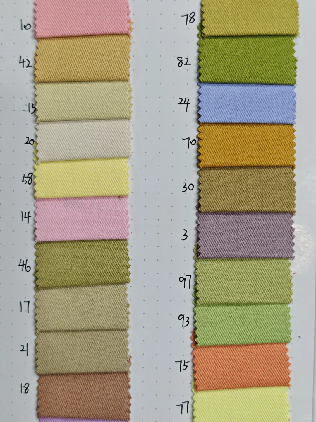 好看的亮色系面料～