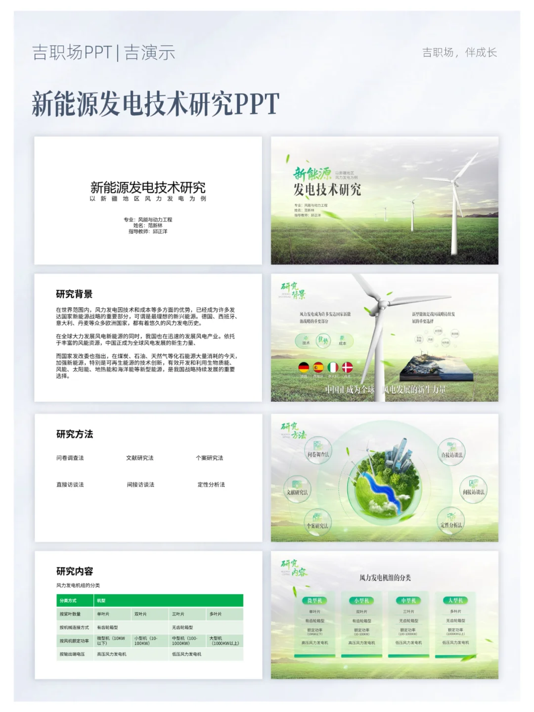 这份新能源发电技术研究PPT，场景感绝了