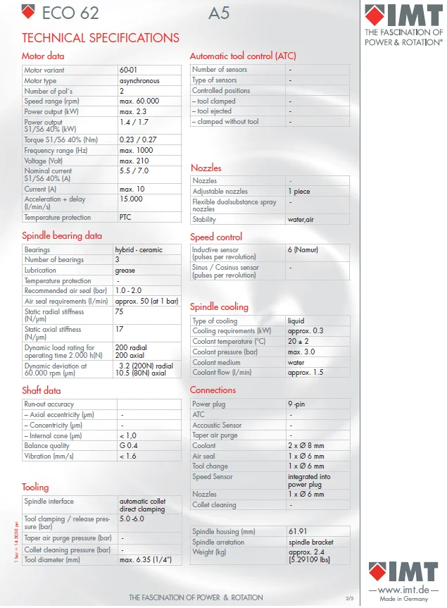 钻孔打磨高转速62mm电主轴性价比