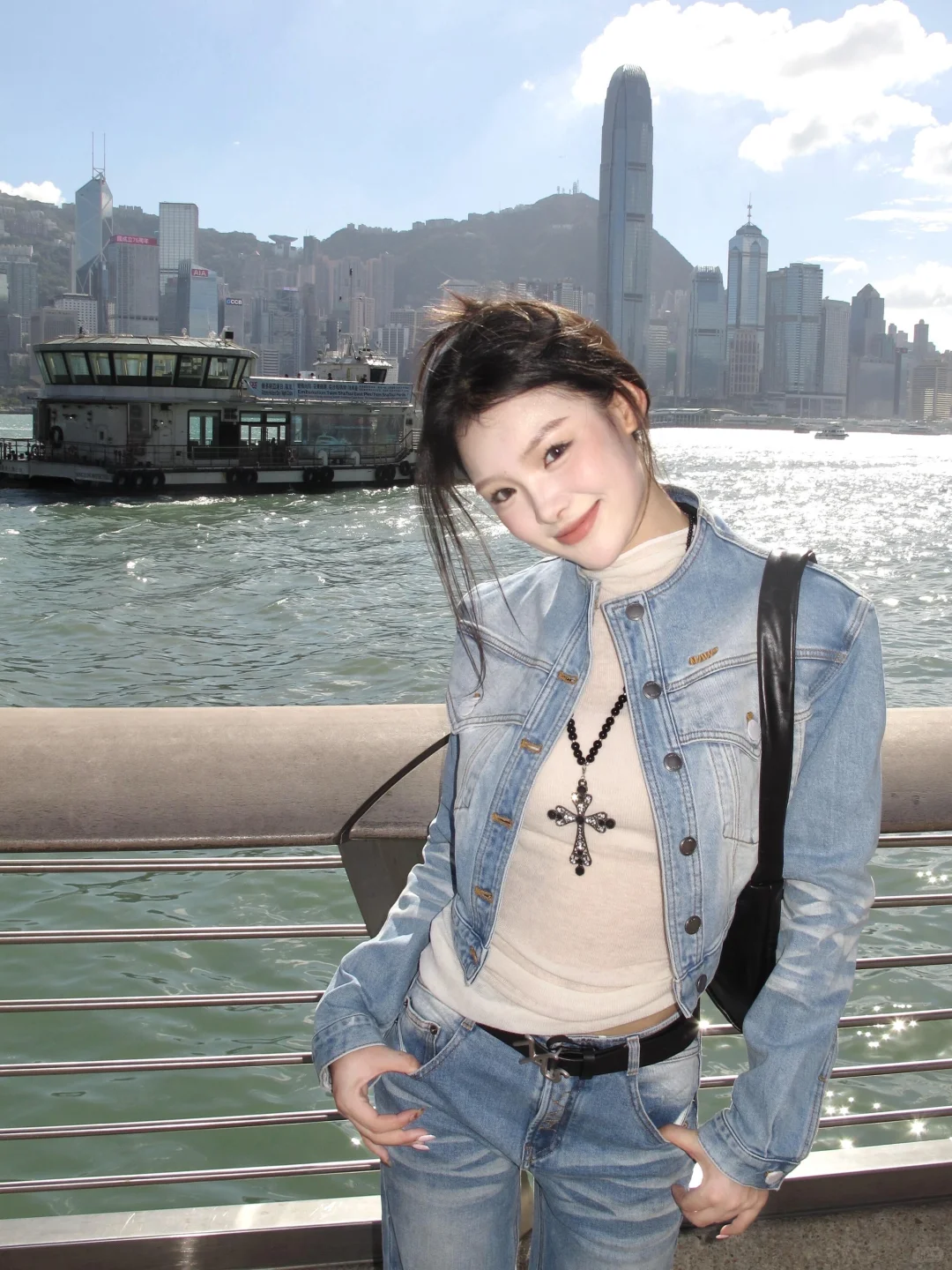 在维港畔的随性摩登出逃