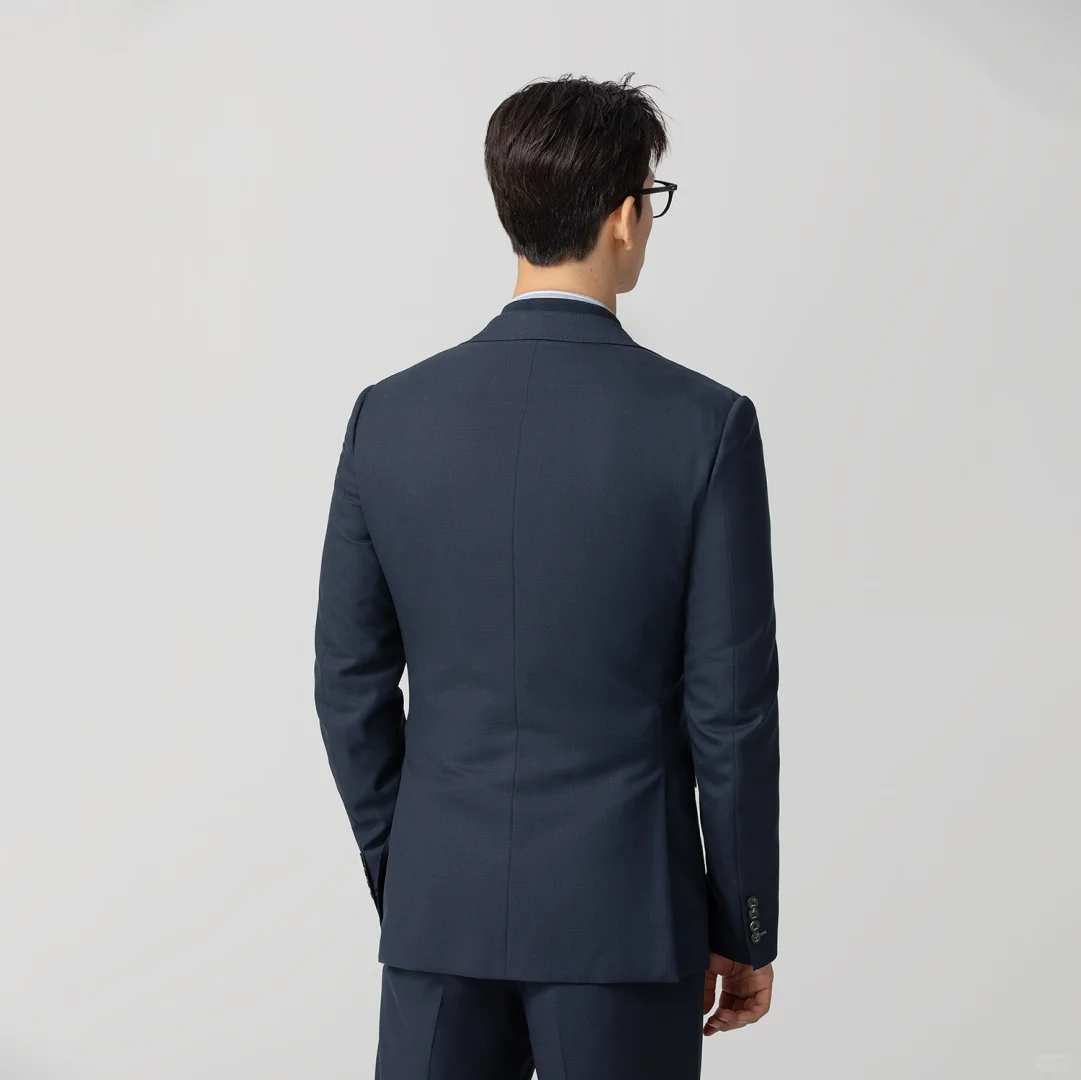 ?深黑蓝高级商务西装｜160s顶级美丽诺羊毛