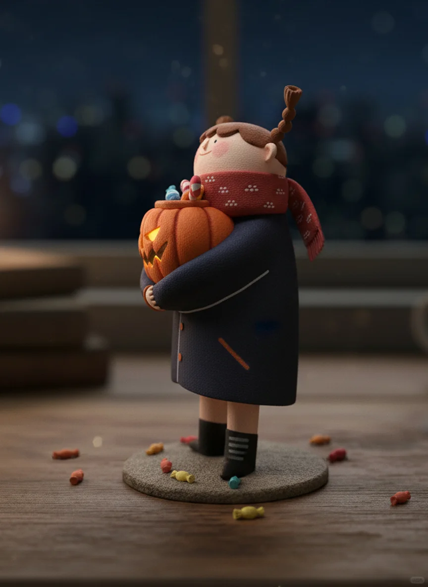 ?万圣节限定｜插画转石塑黏土