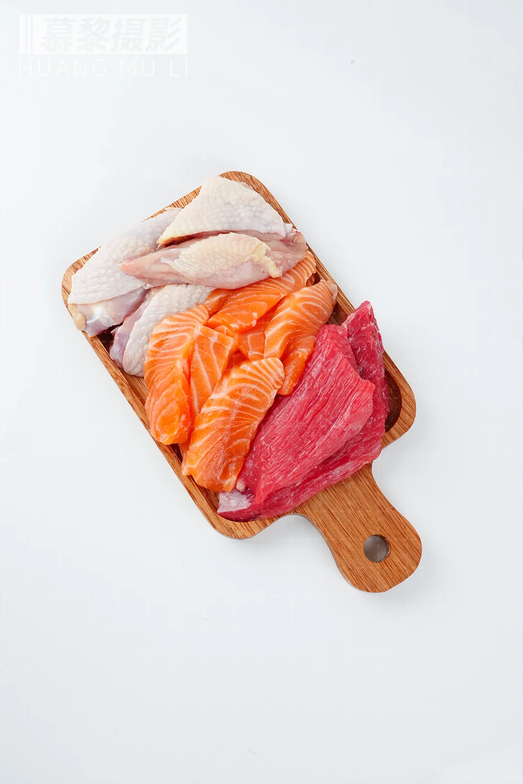 鲜肉白底图拍摄节选