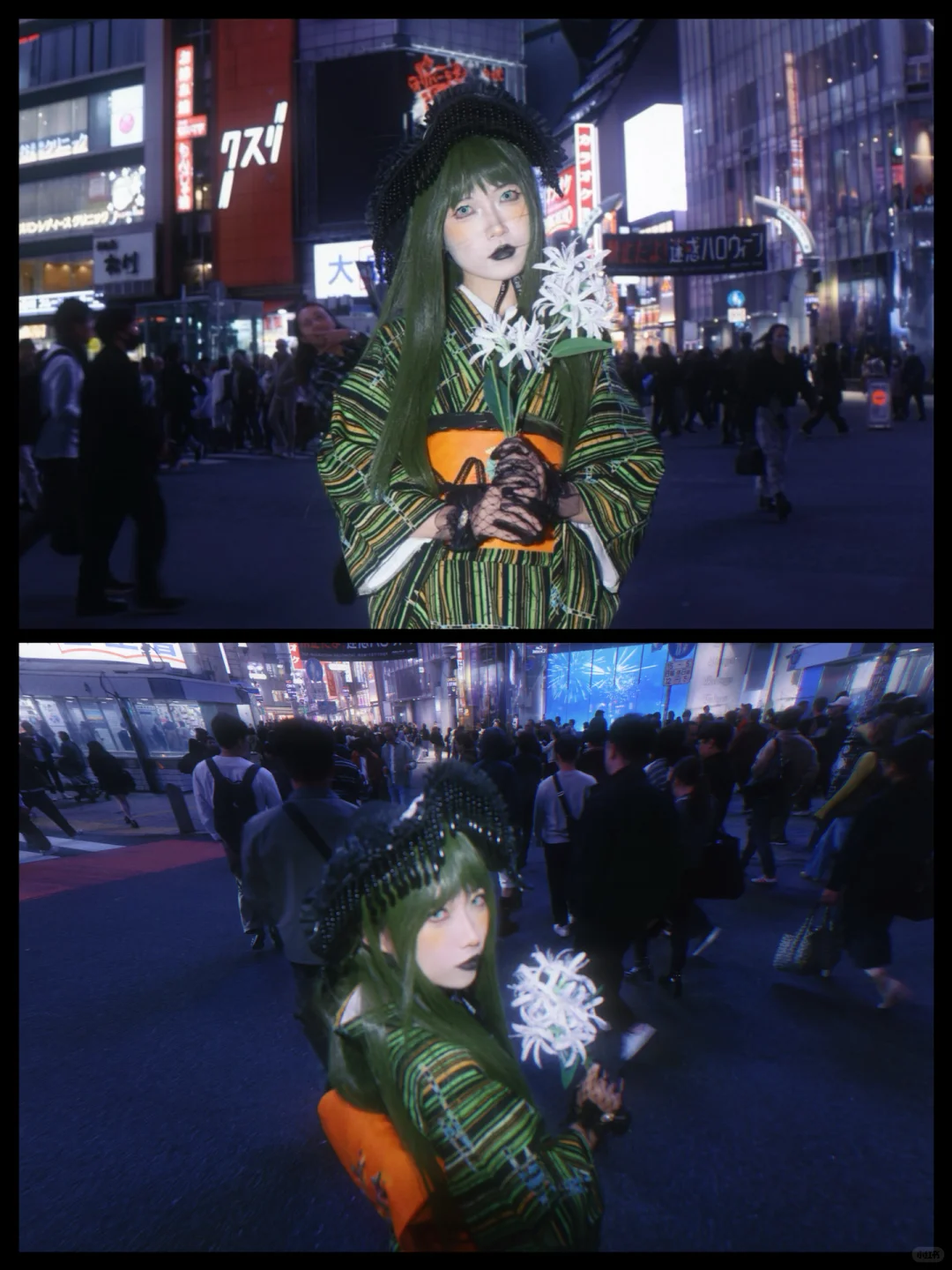 在世界上最繁华的街头为你献上花束