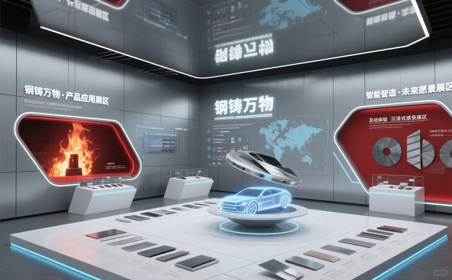 钢流烫到心跳的钢铁企业科技展厅太酷了吧?