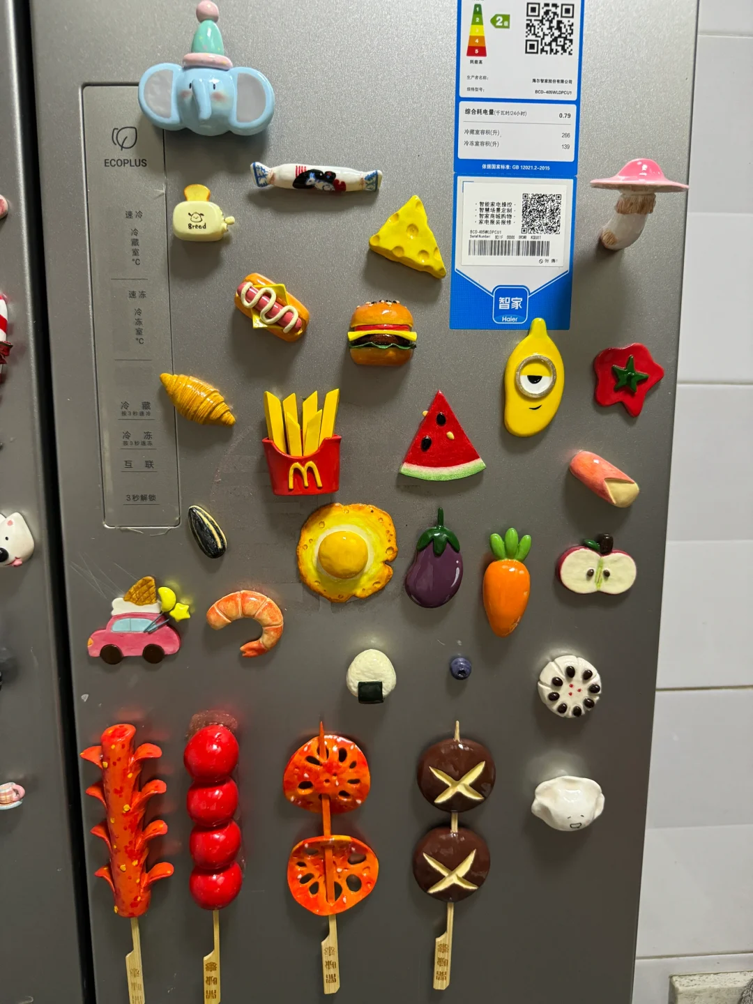 真的好喜欢我的冰箱贴！！！