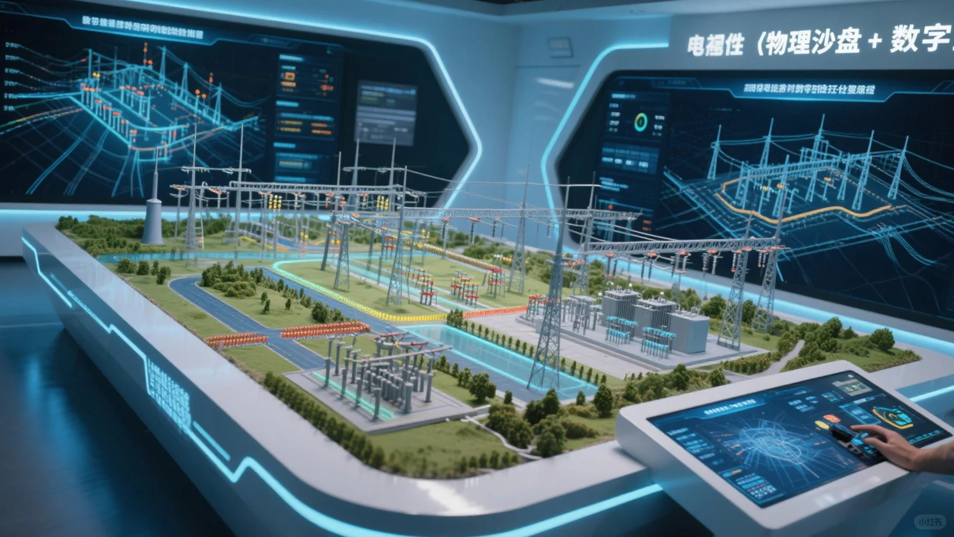 智能电网沙盘,真的很酷!