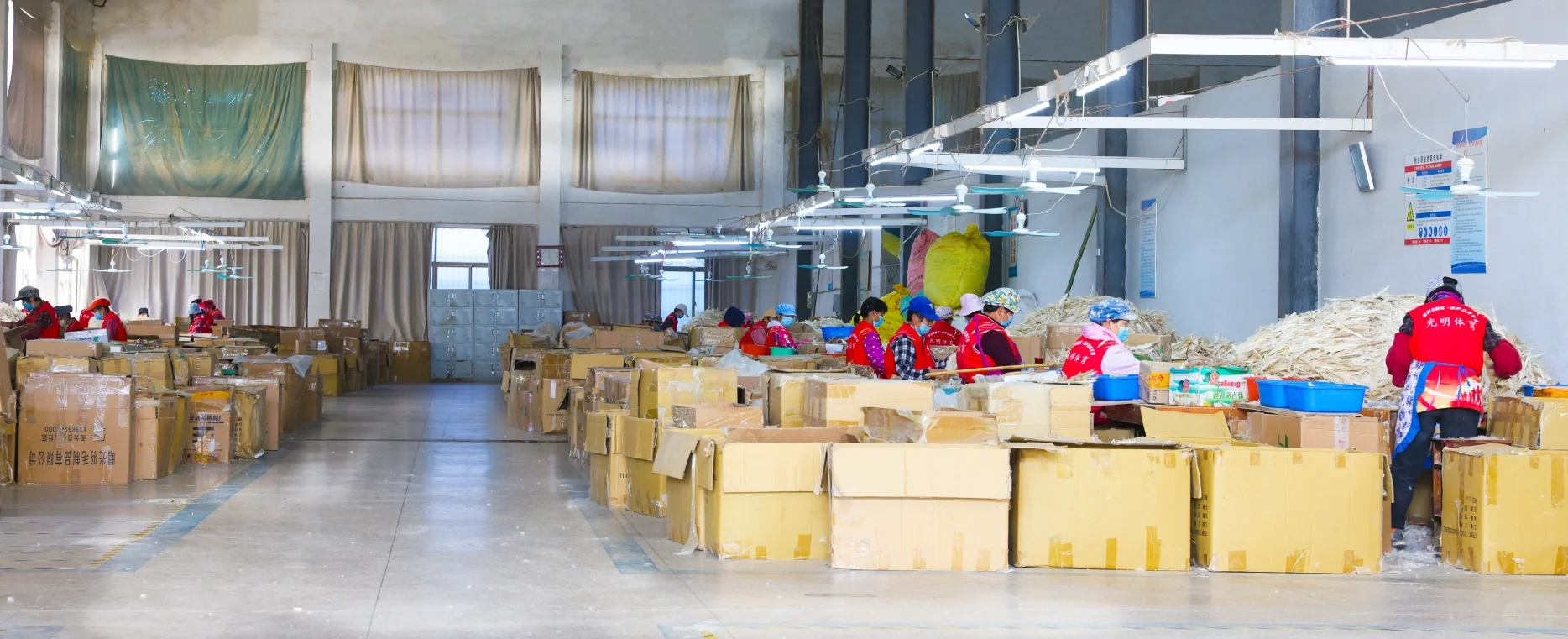 知道你们很急，翎美生产基地正加足马力生产