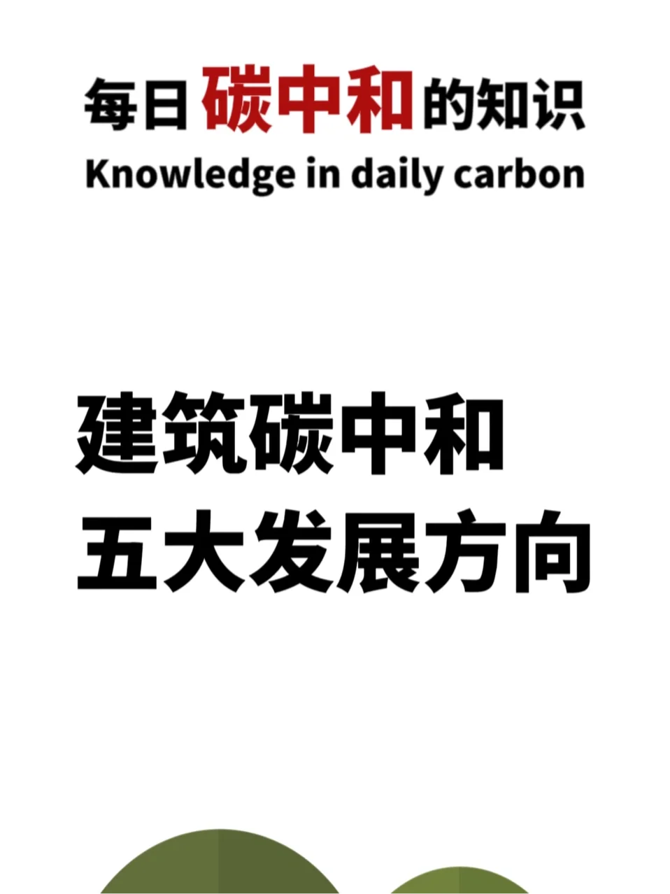 建筑碳中和五大发展方向