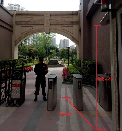 智能小区通道闸机门禁梯控无感通行怎么安装
