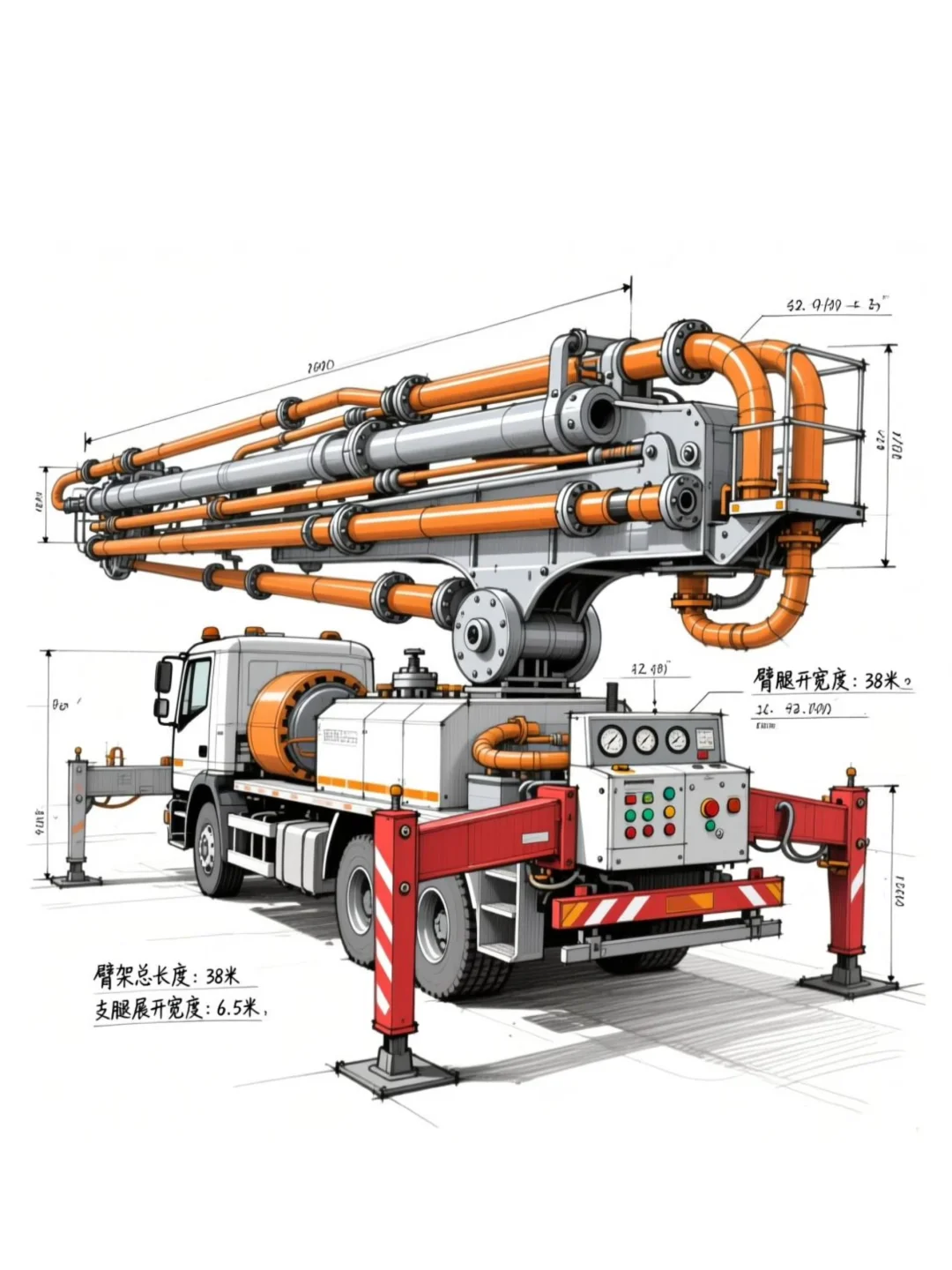 混凝土泵车·设计草稿［咒语］