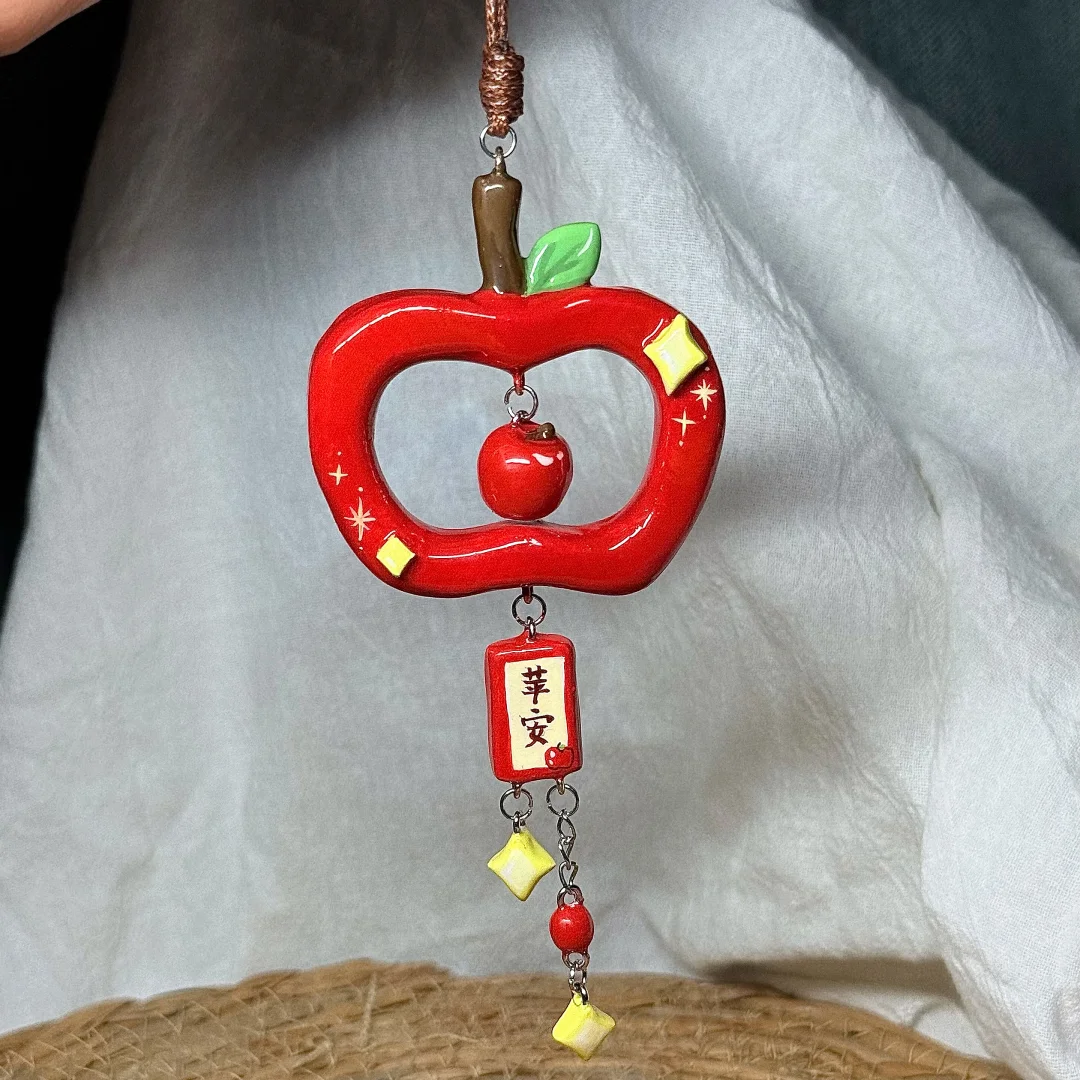 石塑粘土教程｜貌美?车挂，苹苹安安?