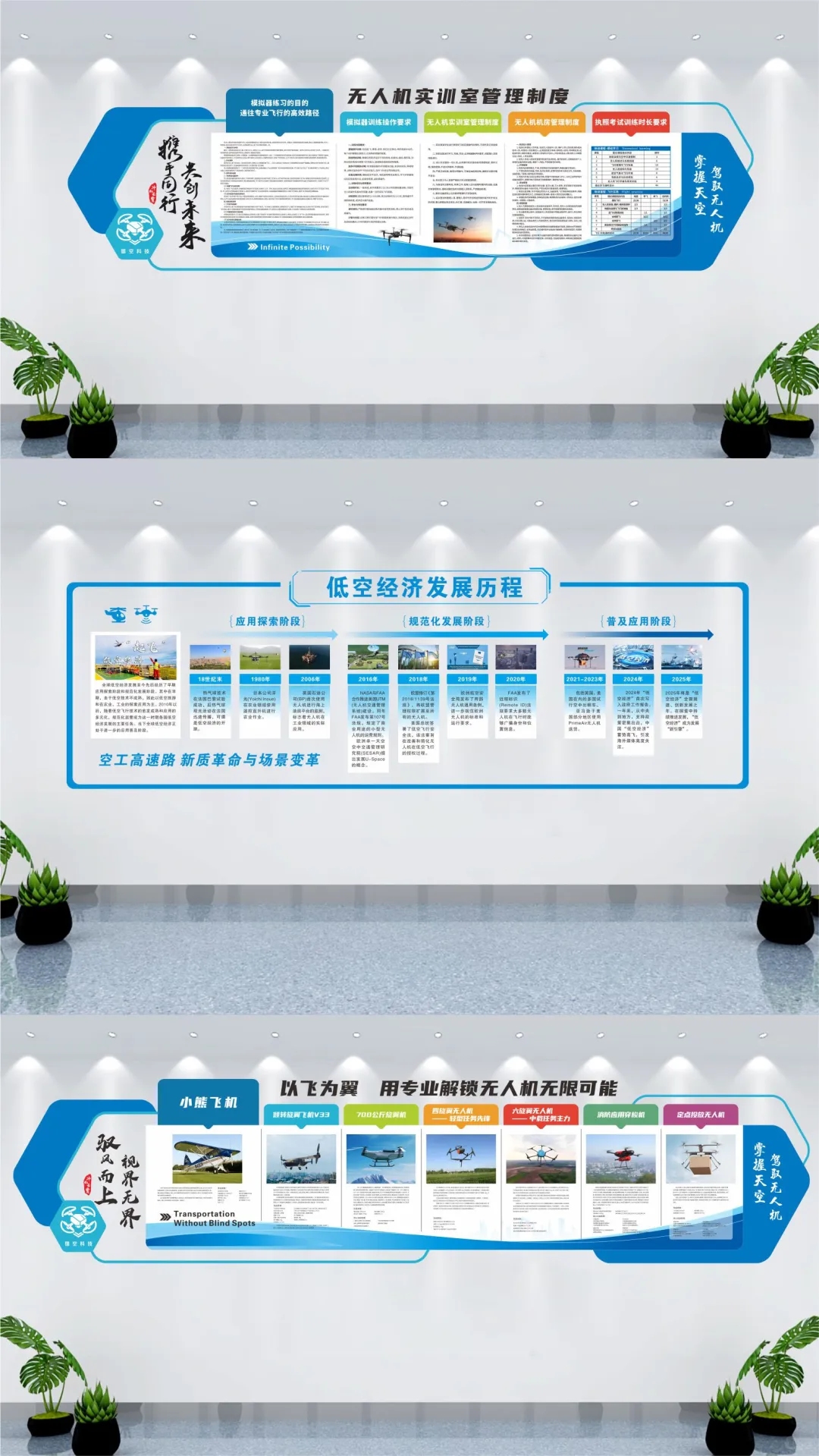无人机文化墙