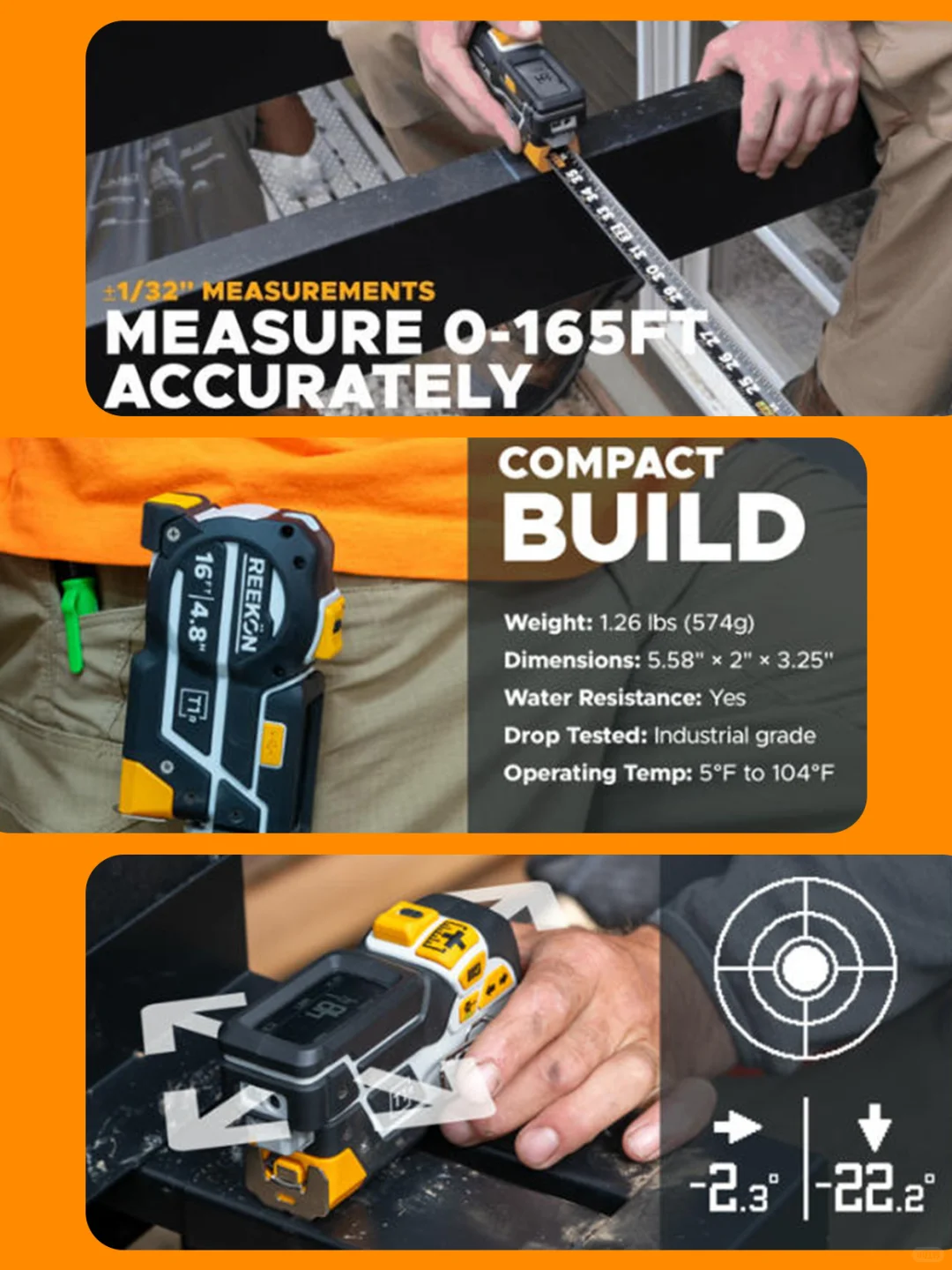 三种工具合为一体的混合测距仪有多好用!