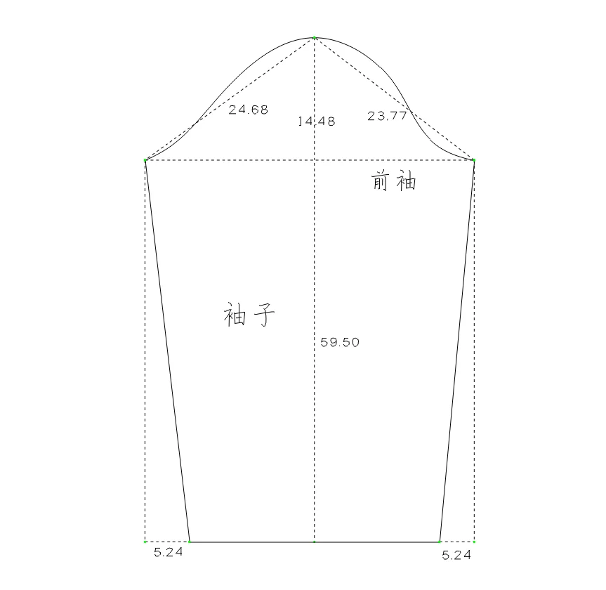 打版图分享?立领新中式小版型棉外套?️