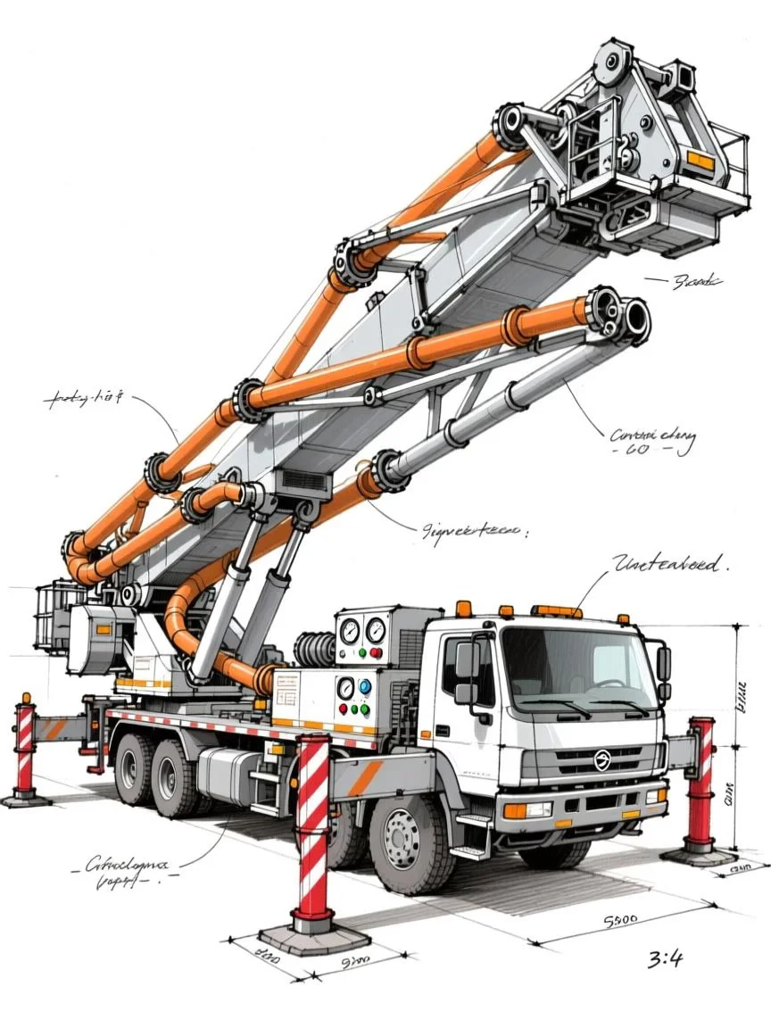 混凝土泵车·设计草稿［咒语］