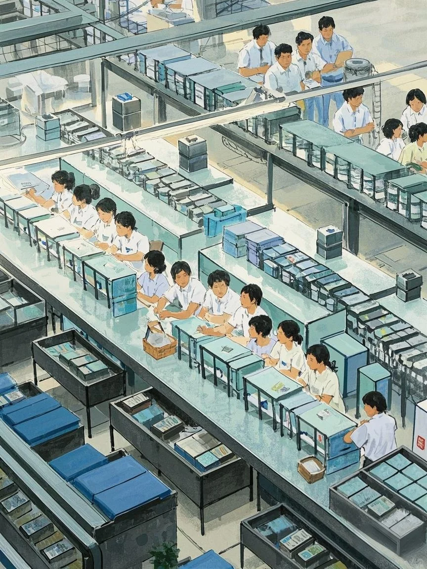 90年代东莞电子厂，藏在工笔画里的奋斗