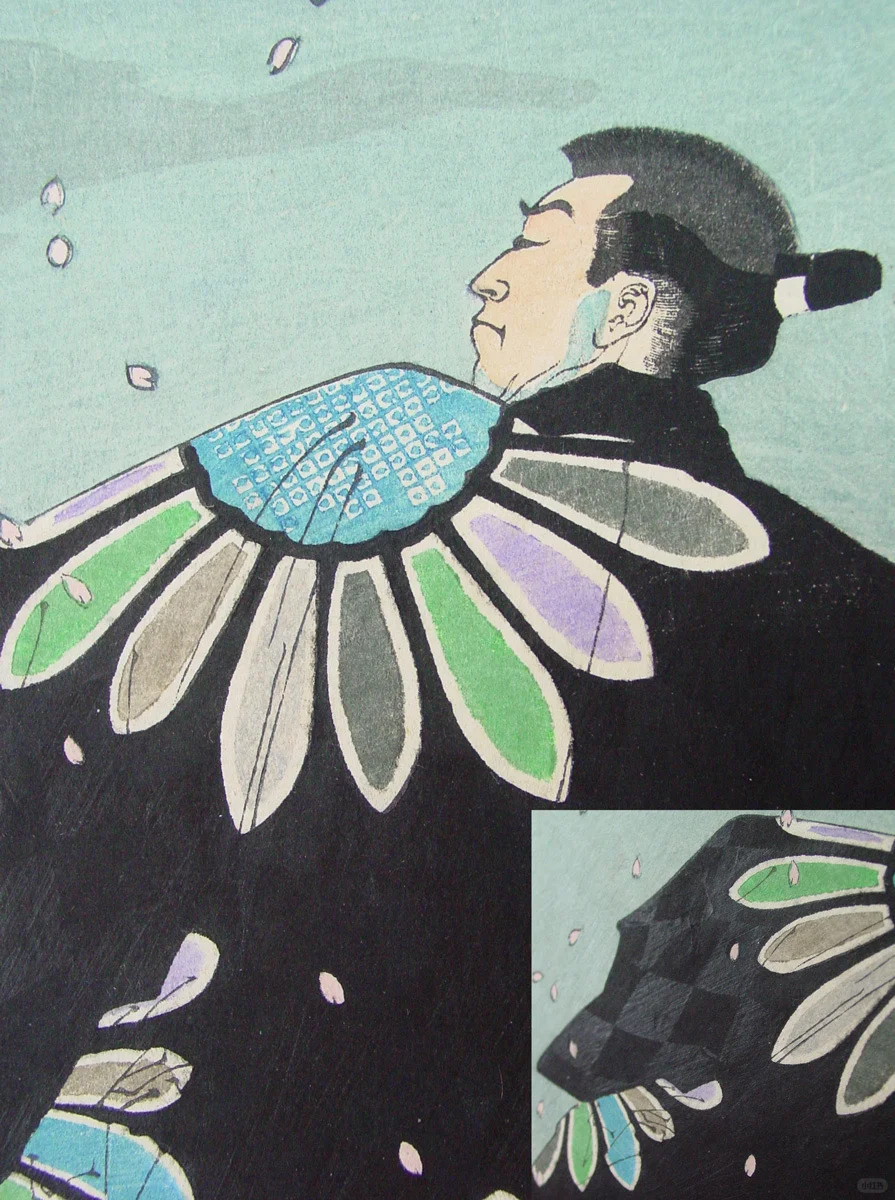 满月与额的对峙：月冈芳年的江户侠影