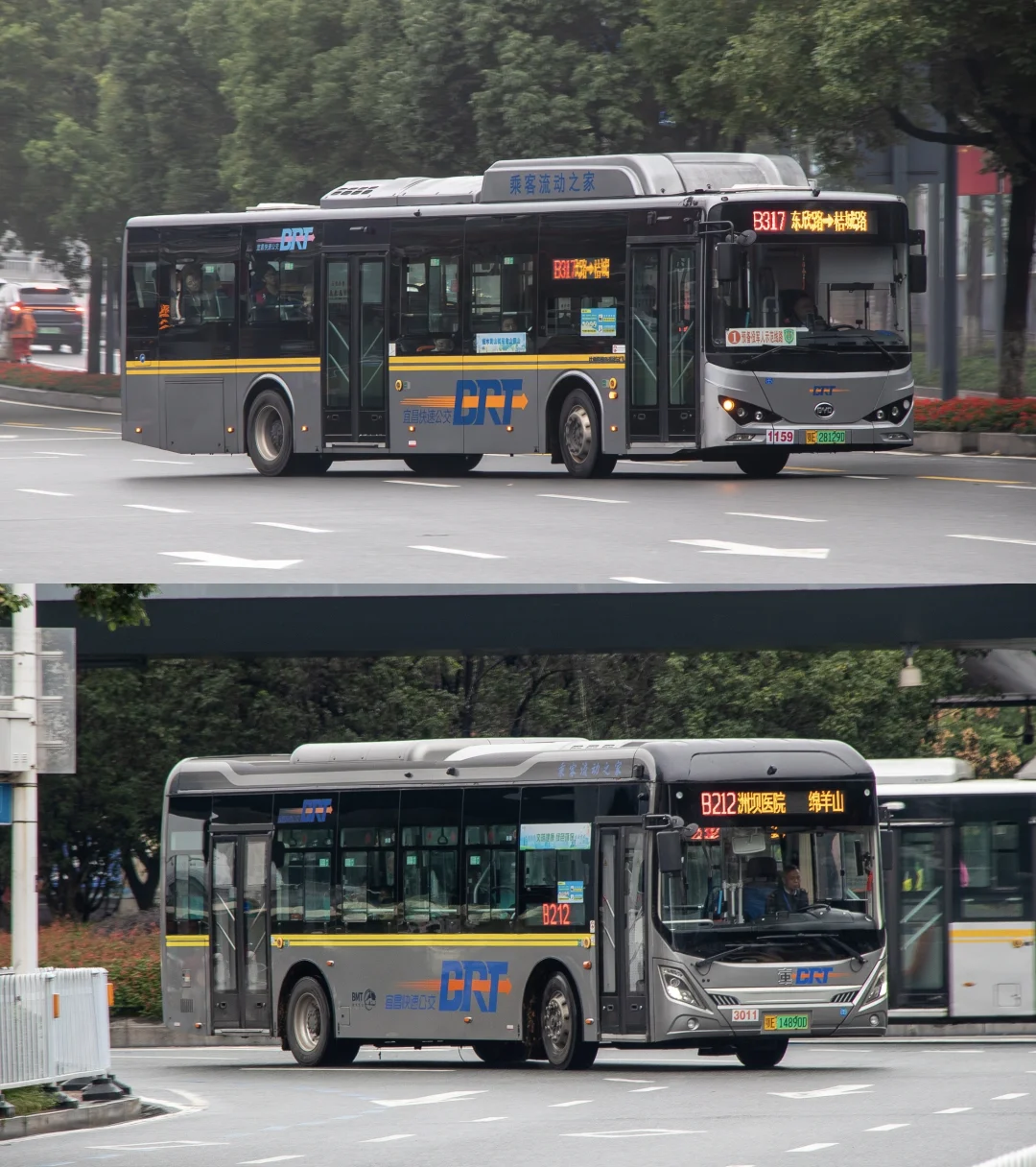 宜昌BRT——暮年CNG铰接 金龙宇通都精彩