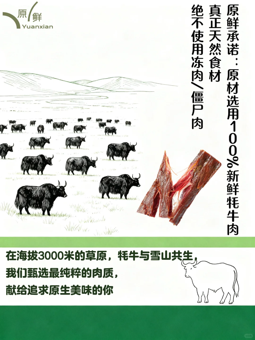 牦牛鲜肉，原鲜甄选