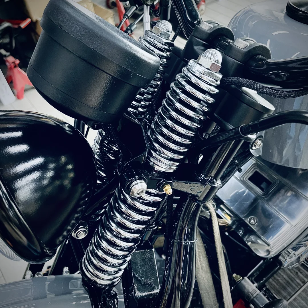 电镀魅力：摩托车前叉电镀弹簧的升级之旅