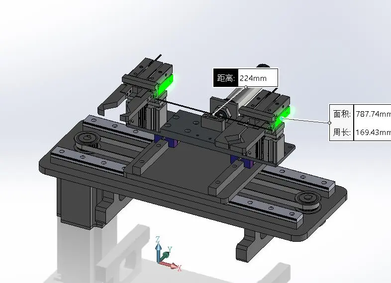 圆柱物料双工位夹紧顶升三坐标机械手