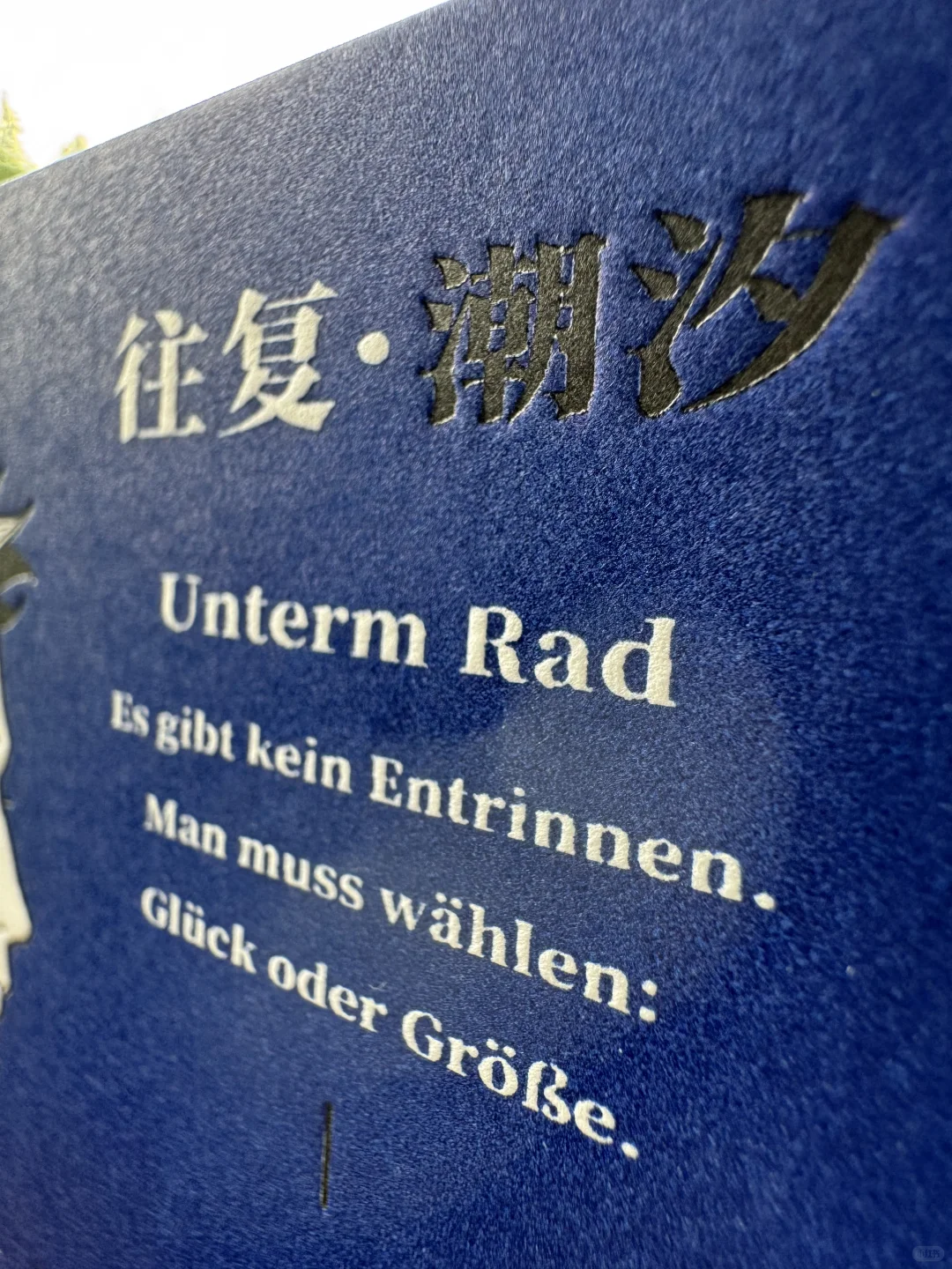 一张浓烈的克莱因蓝