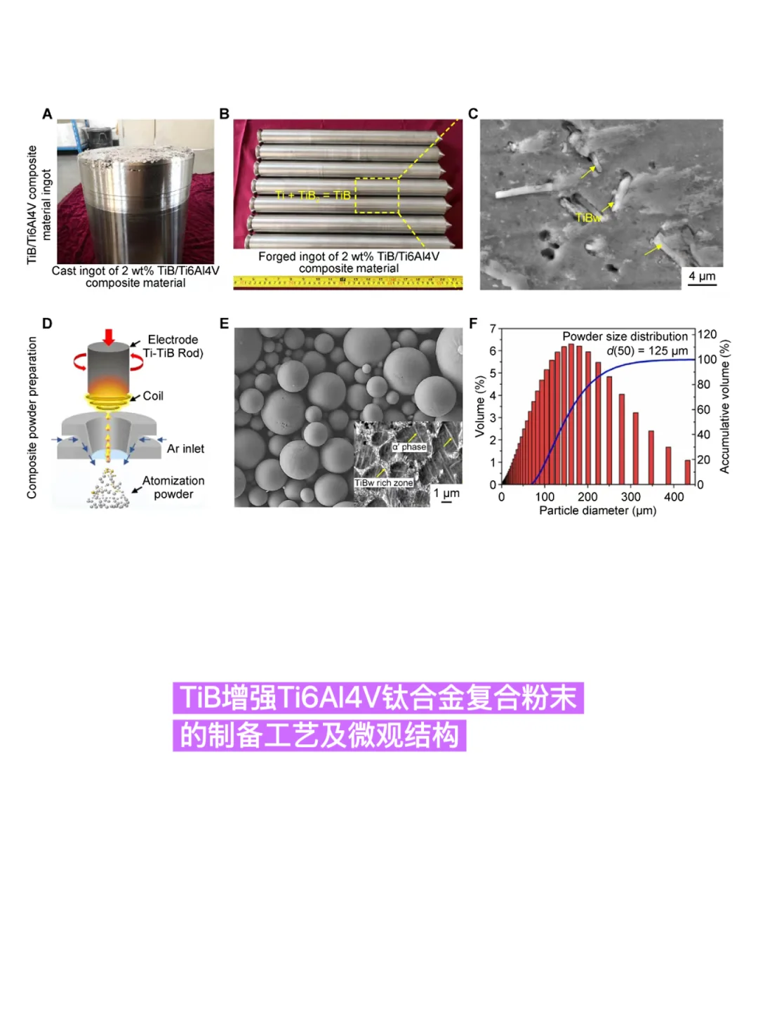 3D打印钛基复合材料2wt% TiB/Ti6Al4V