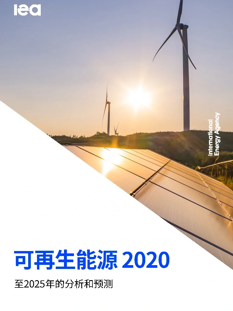 可再生能源2020—至2025年的分析和预测-IEA(