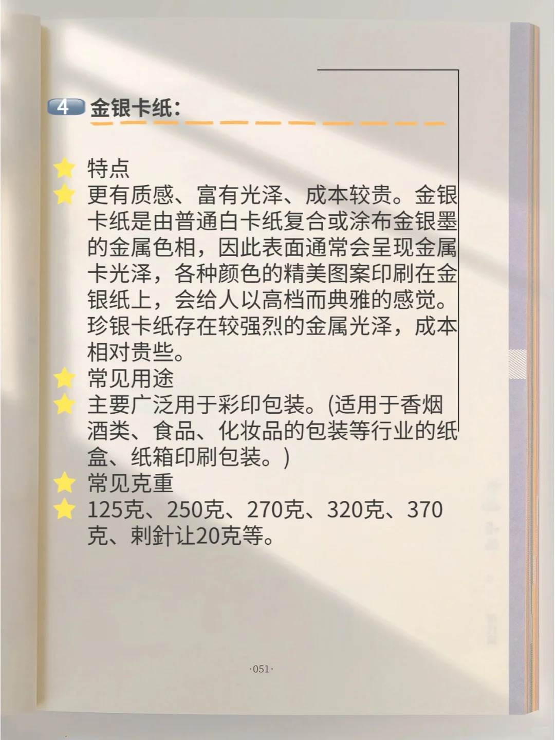 小白必须要知道的印刷纸张类型