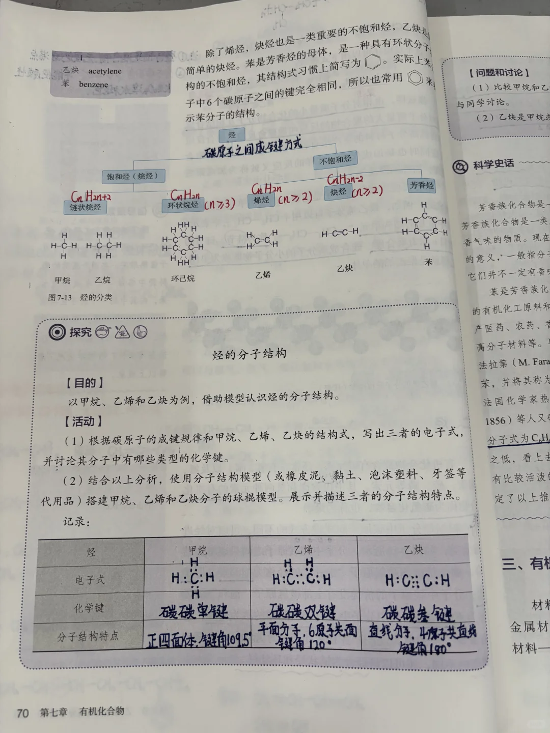 高中化学?《乙稀与有机高分子材料》备课笔记