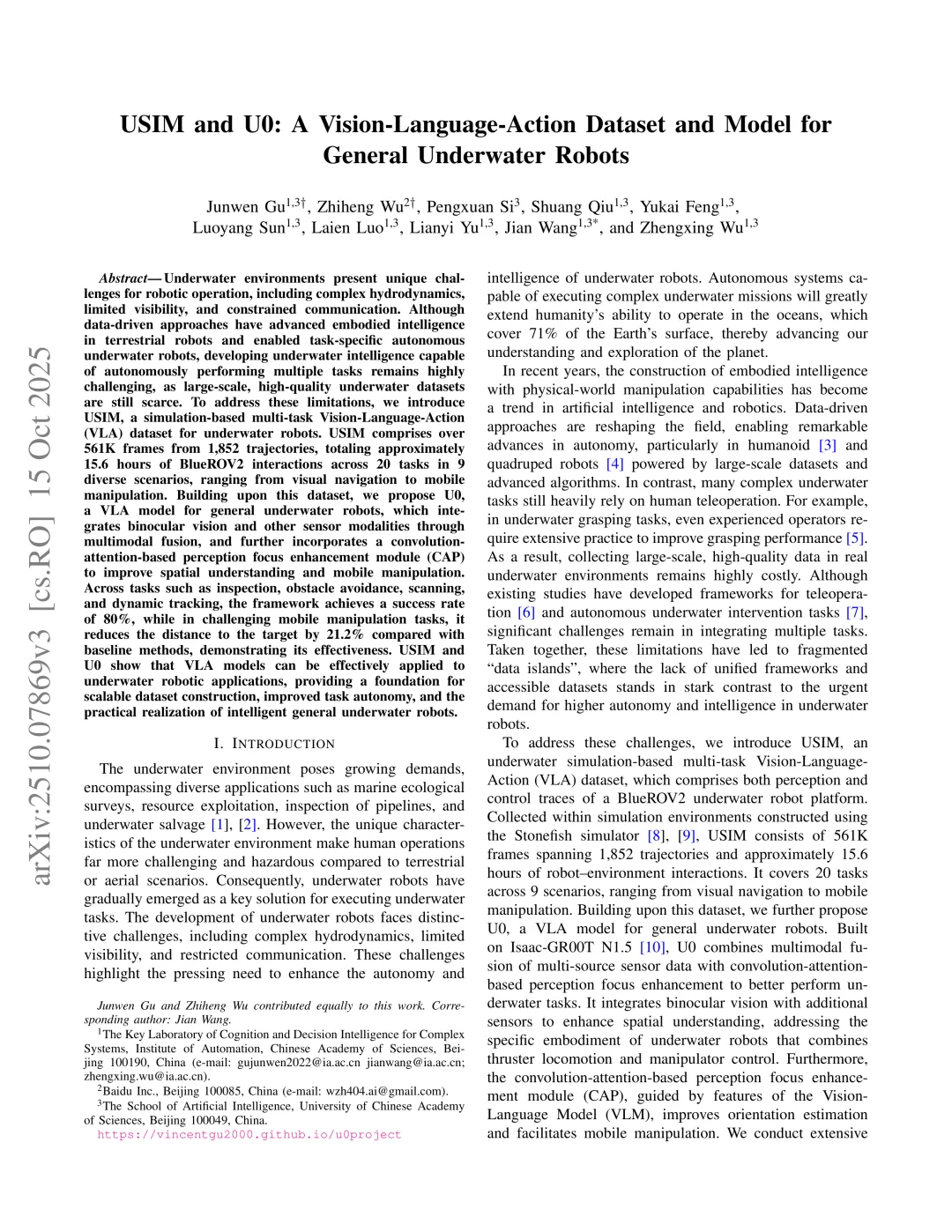 水下机器人可多任务自学吗？