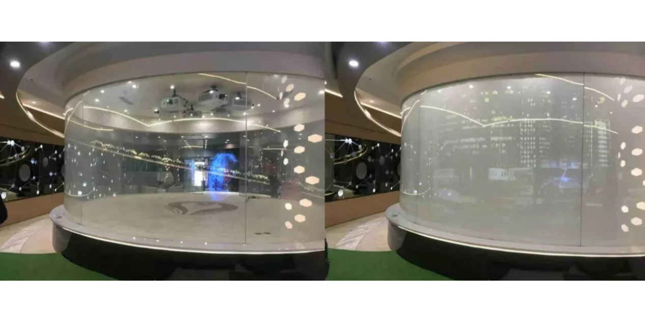 揭秘！办公室装修所用之调光玻璃的神奇魅力