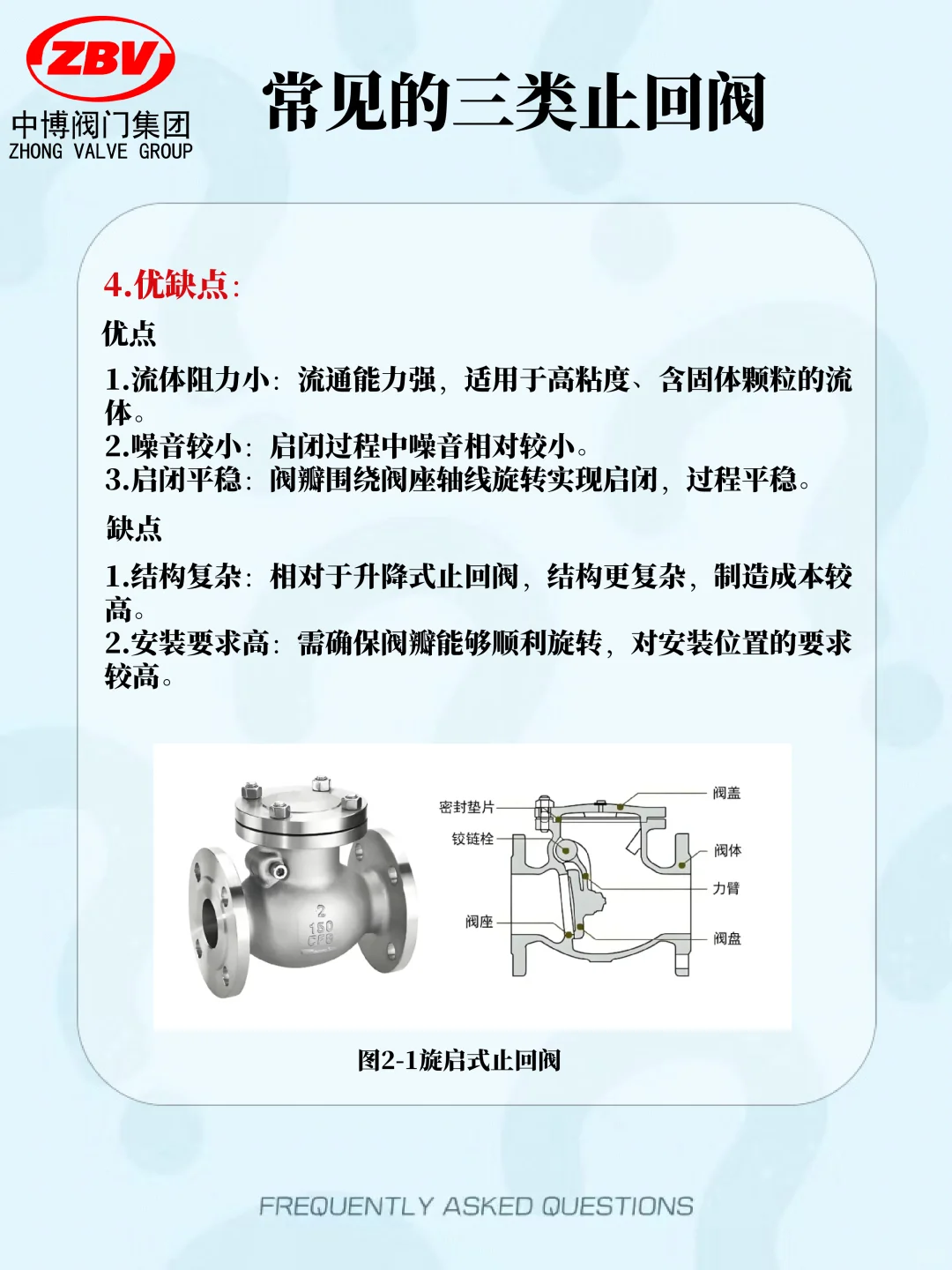 阀门小知识——常见的三类止回阀