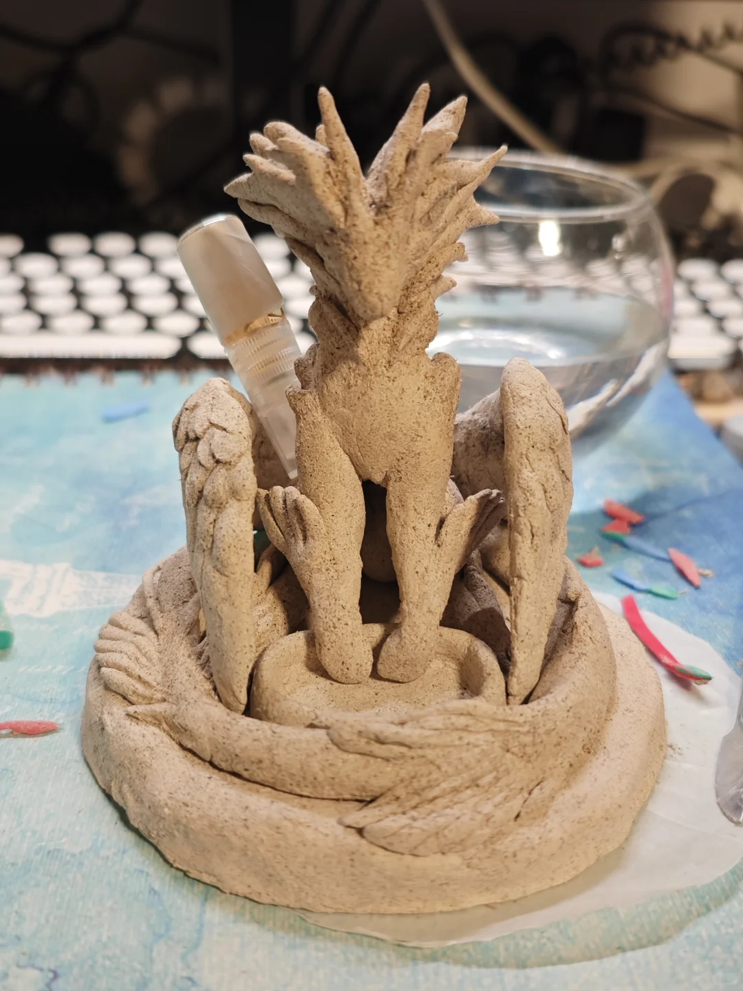 手搓白神的神秘小石雕