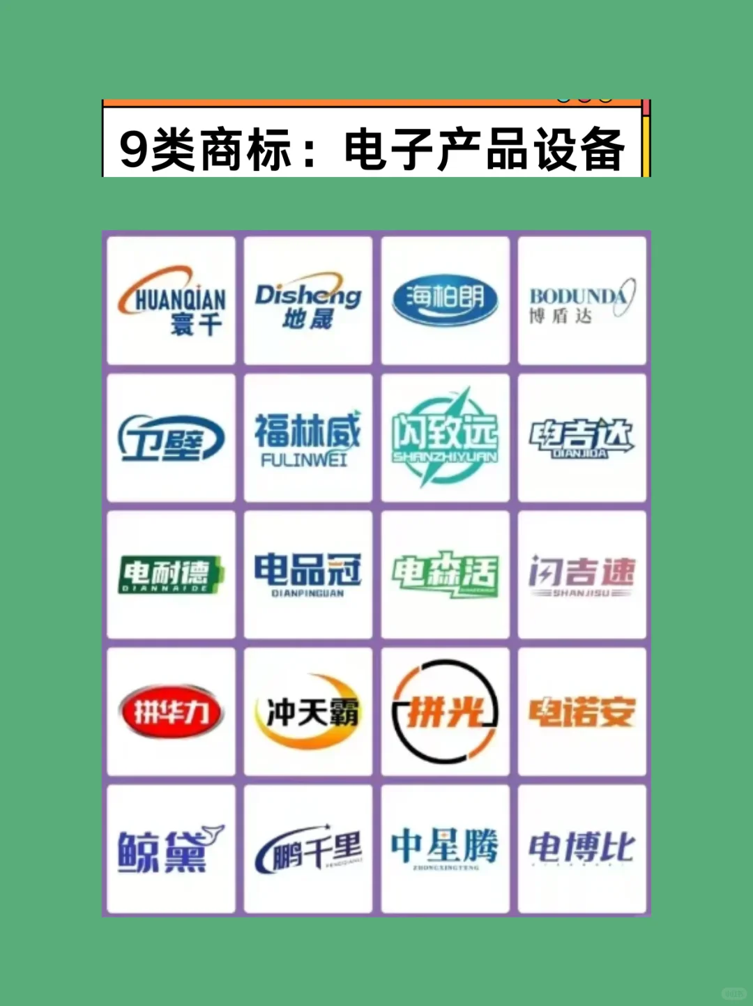 9类商标：科学仪器电子产品设备