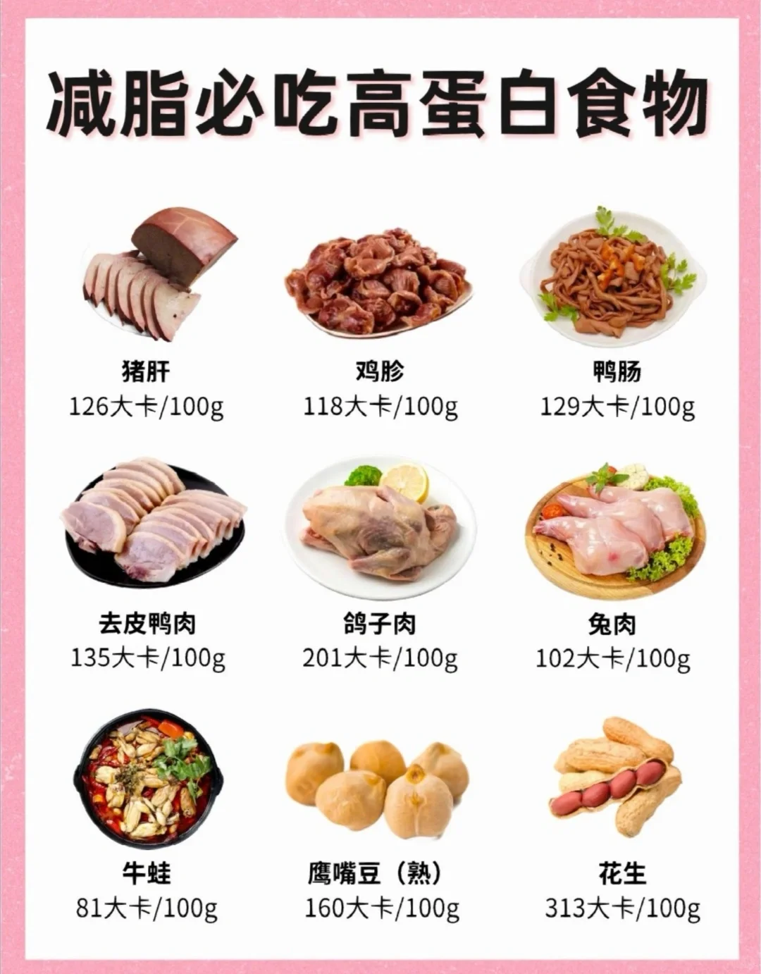 27种减脂吃的高蛋白食物