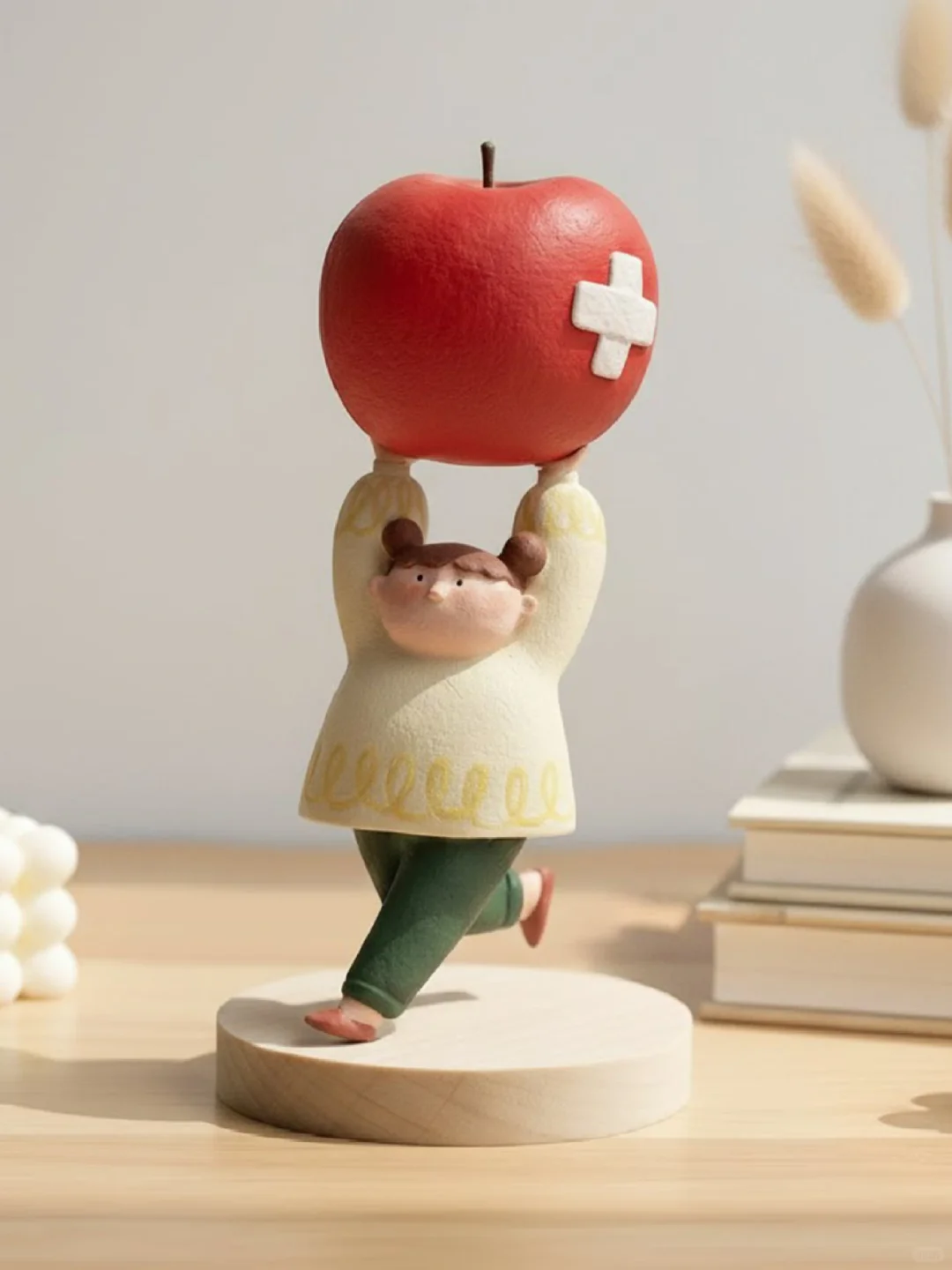 ?苹果小人｜插画转石塑黏土