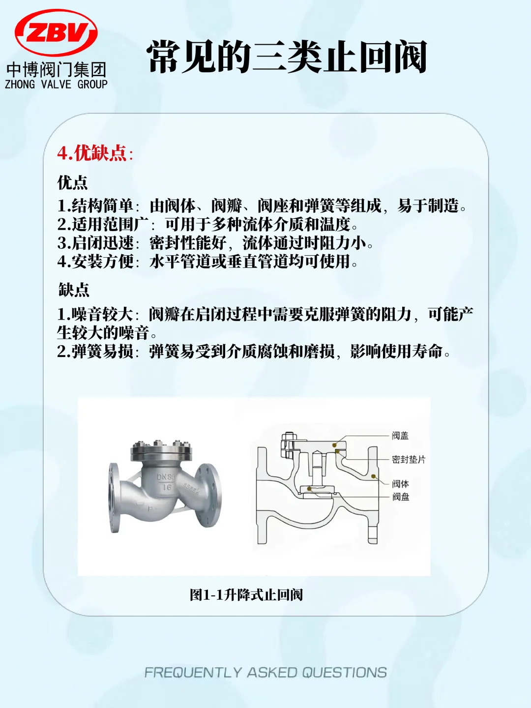阀门小知识——常见的三类止回阀