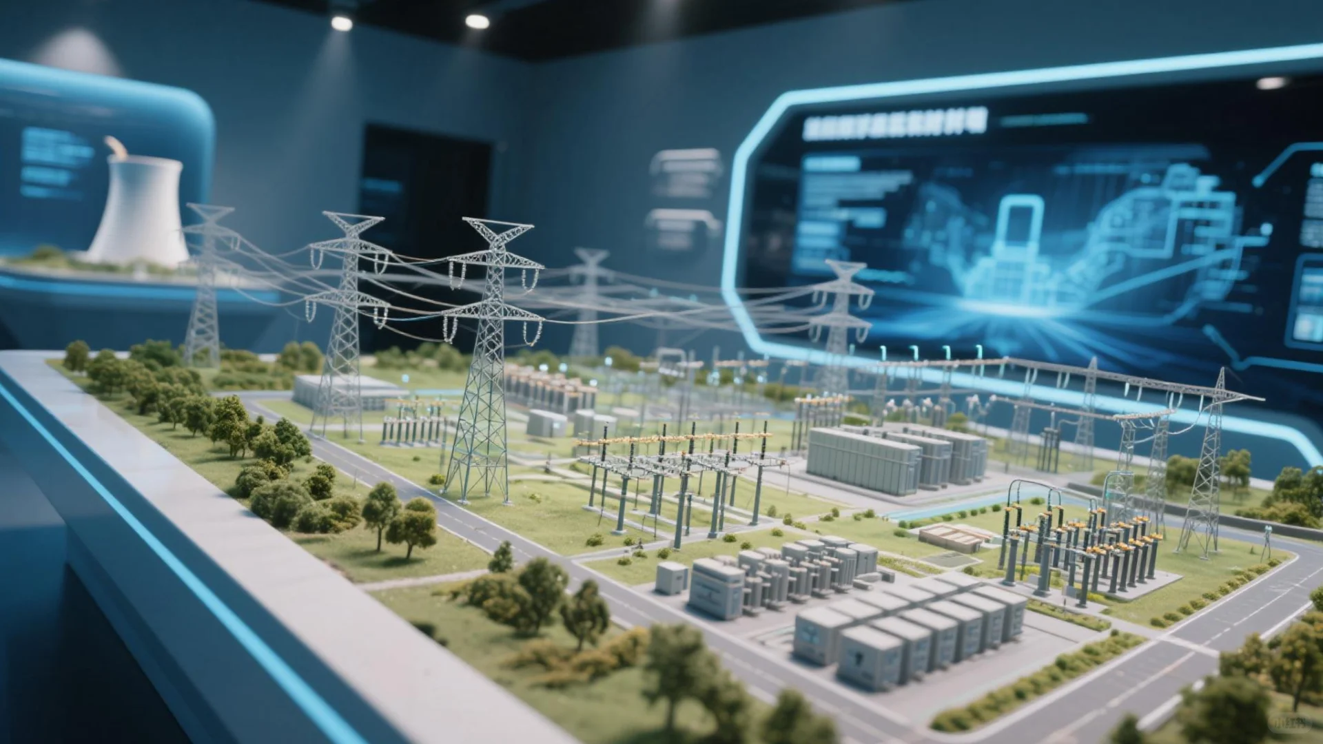 智能电网沙盘,真的很酷!