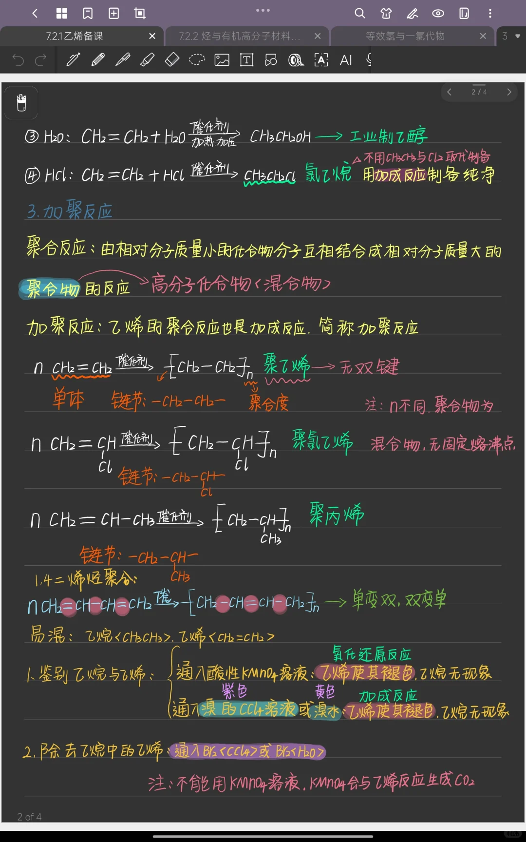 必修二 《乙烯》备课