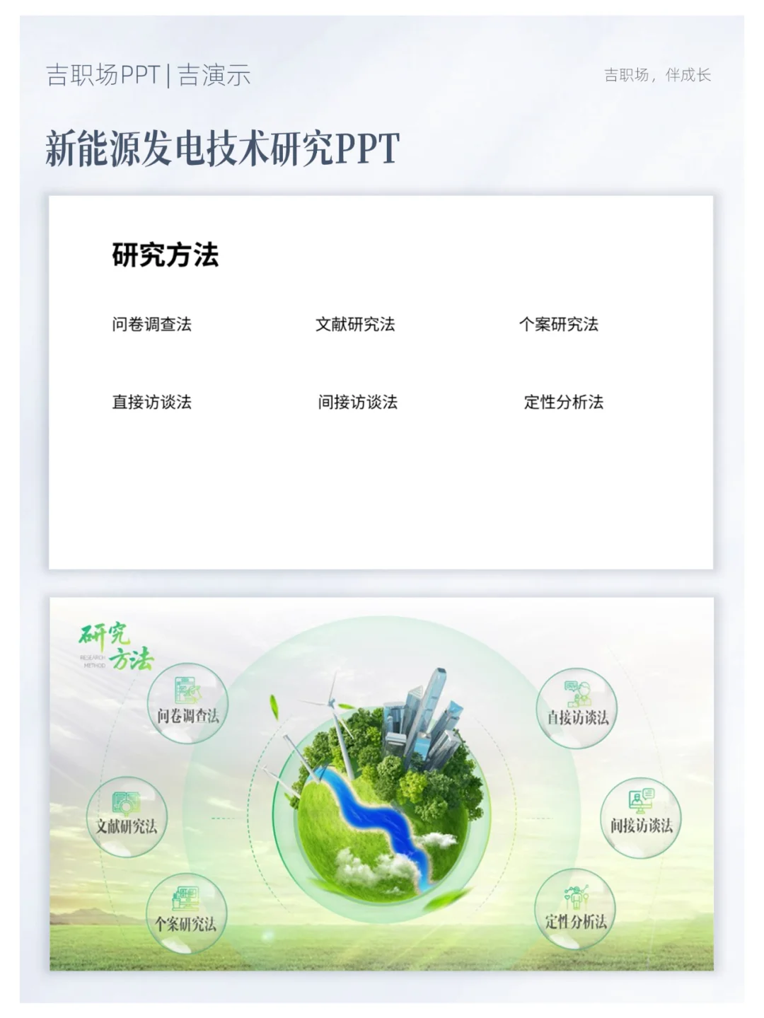 这份新能源发电技术研究PPT，场景感绝了