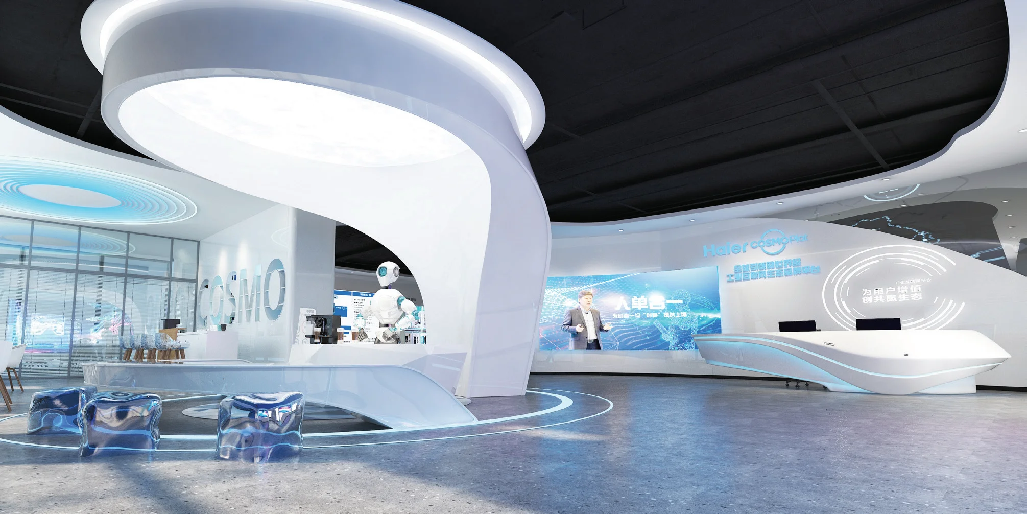 工业圈杀疯的全能展厅，真的把科技感玩疯了！