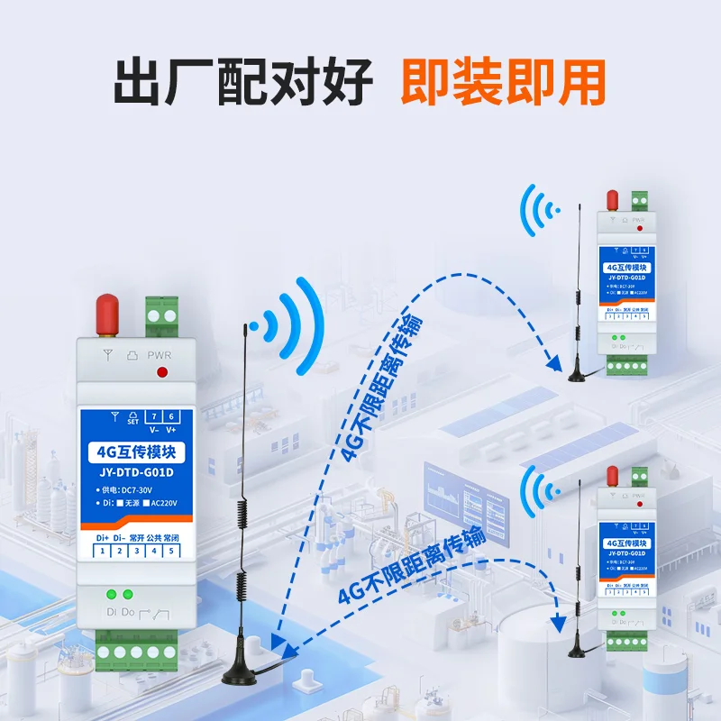 4G开关量互传系列设备：远程遥控开关